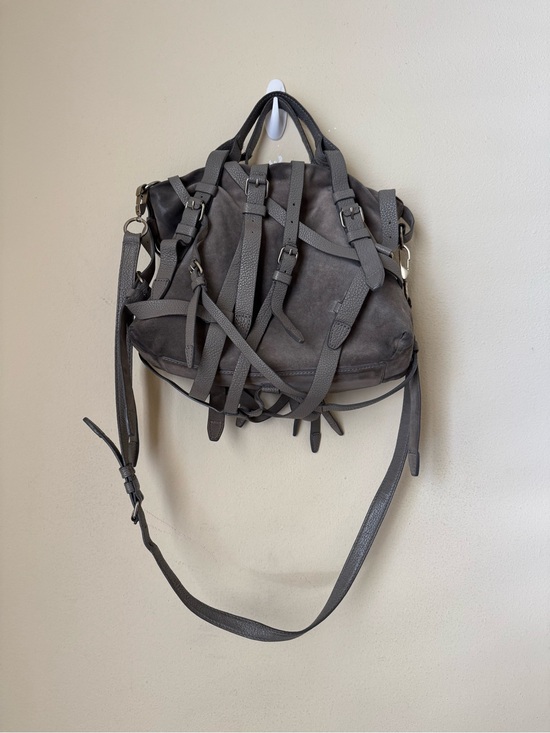 Alexander Wang Handbags - Alexander Wang Kirsten Satchel Bag Suede Leather Grey Shoulder Strap Tote